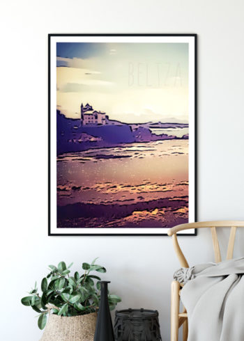 poster biarrtiz cote basque guy