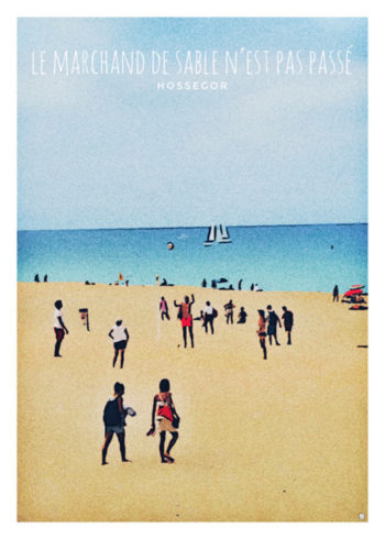 landes affiches plage surf