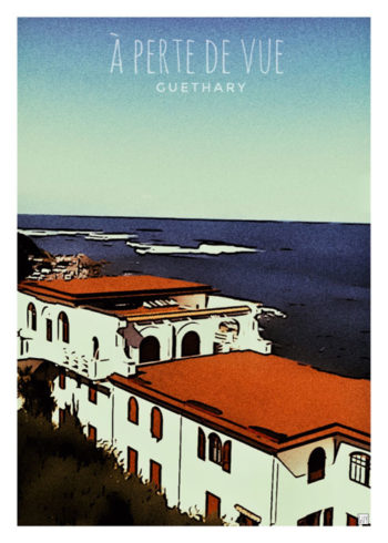 affiche guethary pays basque